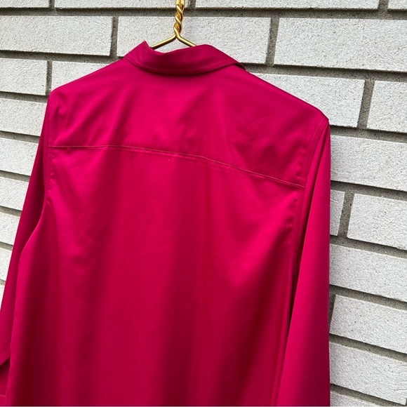 Chico’s Pink Wrinkle Resistant Sateen Tunic Button Down Cotton Shirt Large 2 - Picture 12 of 12